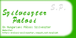 szilveszter palosi business card