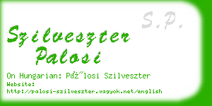 szilveszter palosi business card